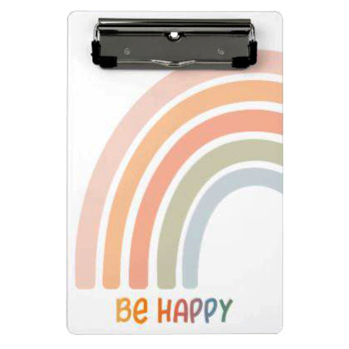 Be Happy Rainbow Clipboard