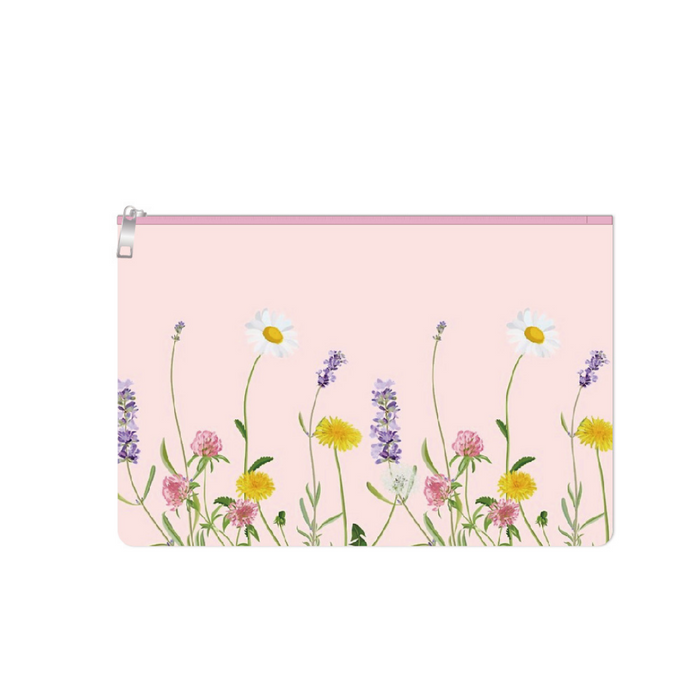 Summer Flowers Canvas Pencil Pouch