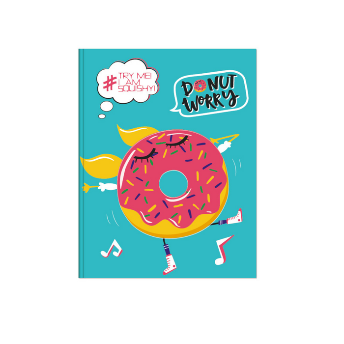 Music Donut Worry A4 Notebook