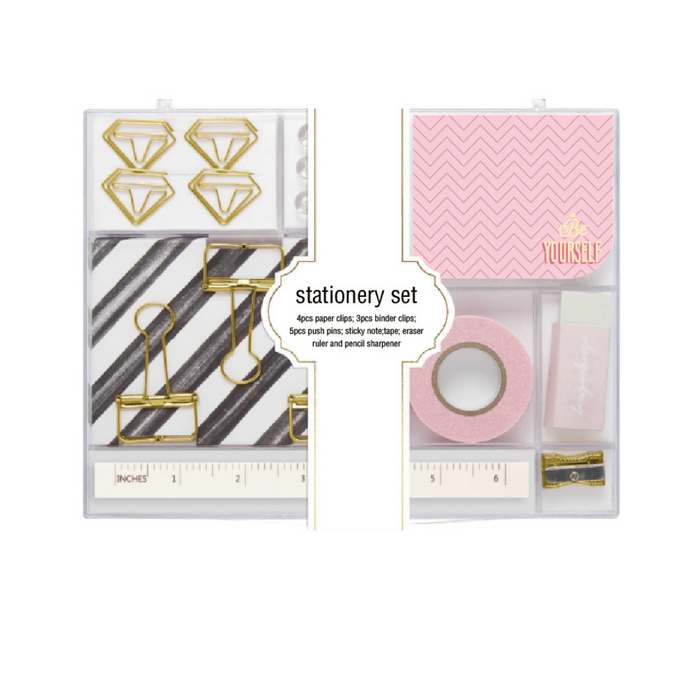 Geometric design Stationery set