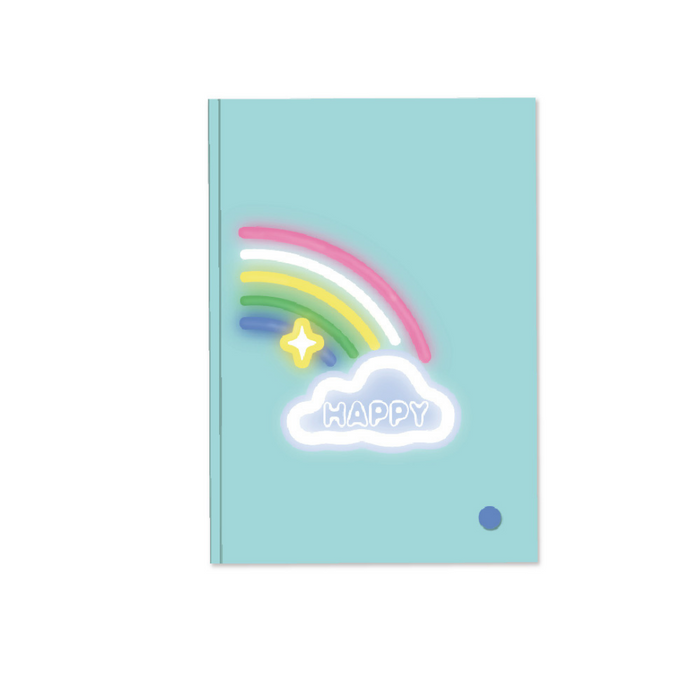 Happy Rainbow A5 Light up Journal