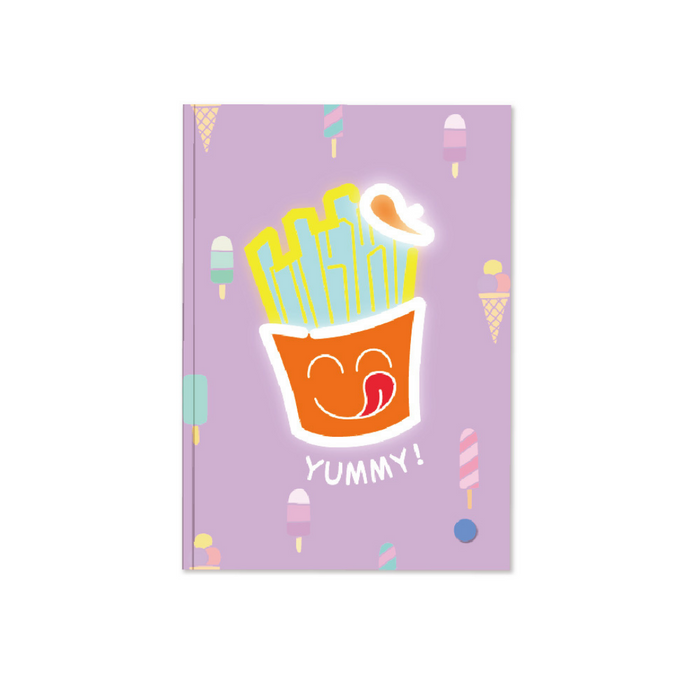 Yummy Fries A5 LED Notebook