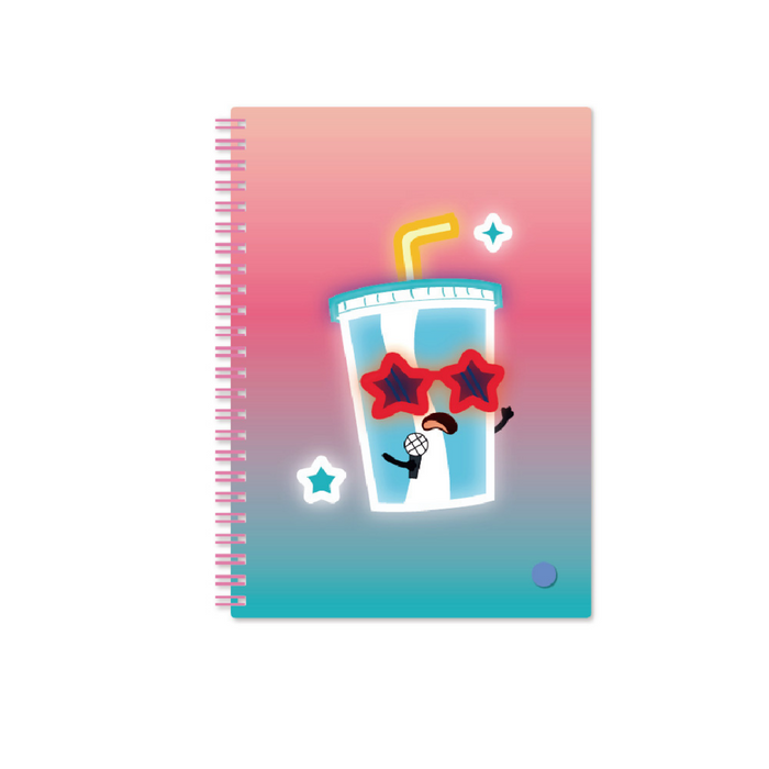Cool Cold Drink LED A5 Notebook